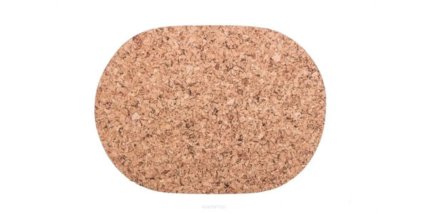 Tapis en liège ovale petit 30 / 22cm décor-ensemble de 4 pcs.