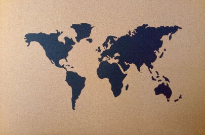 Carte du monde 915mmx610mmx5mm