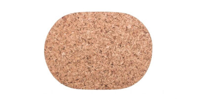 Tapis en liège ovale grand 40/30 cm décor-ensemble de 4 pcs.