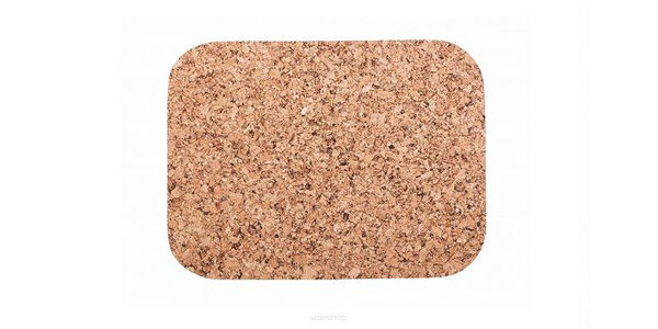 sous-verre en liège rectangle petit décor 30x22 - set de 4 pièces
