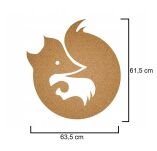 Autocollant de liège renard - 3