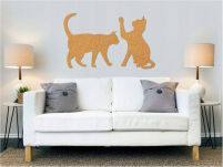 Autocollant de liège chats - 2