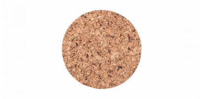 Sous-verre liège rond décor  grand 30cm - set de 4 pcs