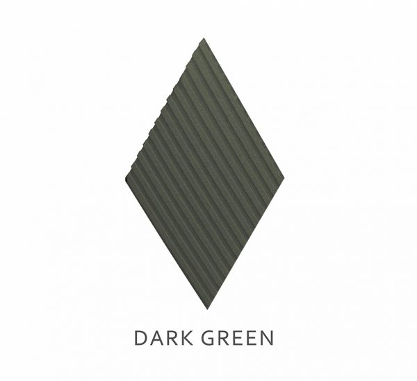 3D-Wall Panels Stripe DARK-GREEN